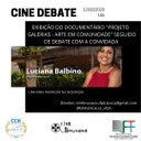 Cine debate - Projeto Galerias