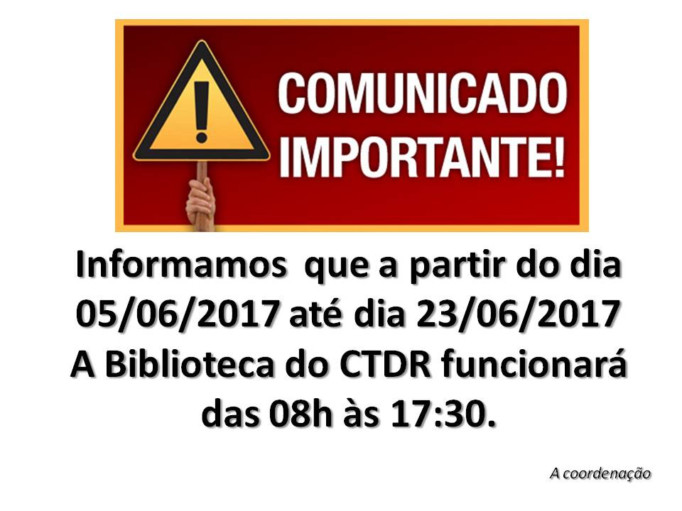 Aviso recesso