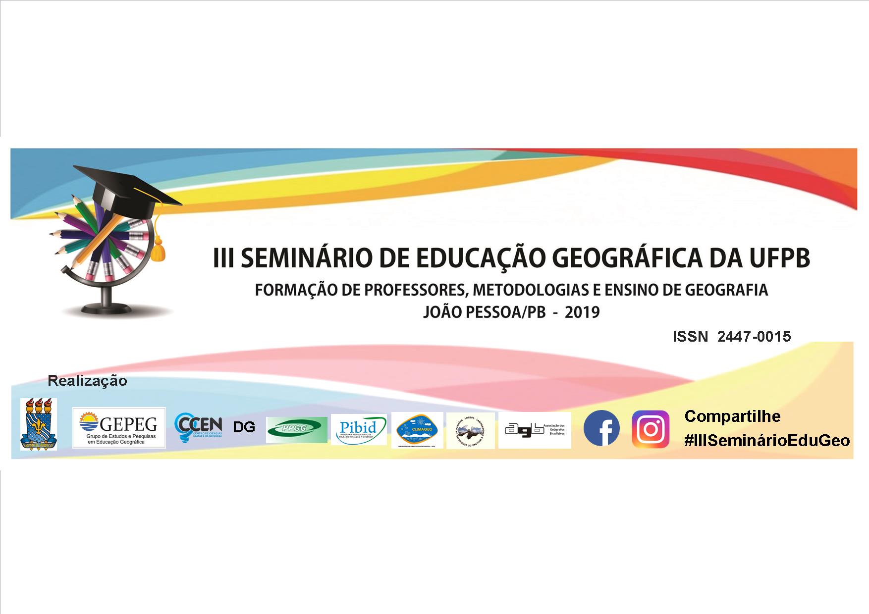 III Seminário de Educação Geográfica da UFPB