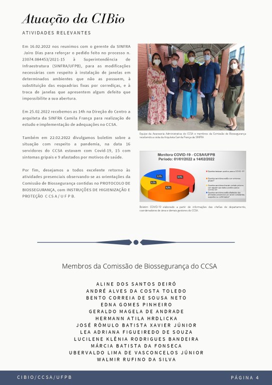 INFORME CBIO/CCSA/UFPB
