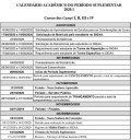 Calendário Suplementar 2020.1 - UFPB