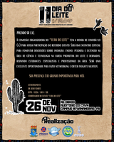 O “II DIA DO LEITE: CIÊNCIA E TECNOLOGIA NA CADEIA PRODUTIVA DO LEITE E DERIVADOS”, a ser realizado em 26 de novembro de 2025, no Colégio Agrícola "Vidal de Negreiros" (CAVN) do Centro de Ciências Humanas, Sociais e Agrárias (CCHSA), campus III da Universidade Federal da Paraíba (UFPB) em Bananeiras-PB, terá como objetivo central conscientizar o público em sociedade sobre a importância da ciência e tecnologia como instrumento educacional para cadeia produtiva do leite e derivados lácteos.