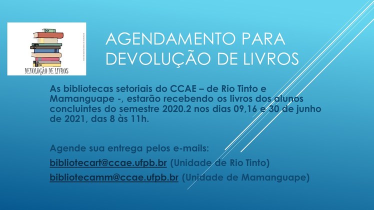 Agendamento para devolução de livros