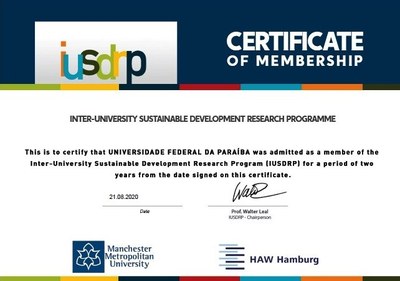 Certificado de membro da IUSDRP