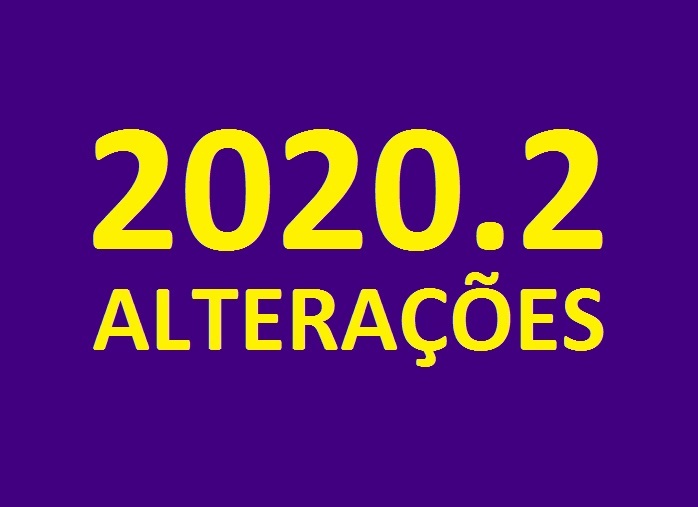 2020.2 - Alterações