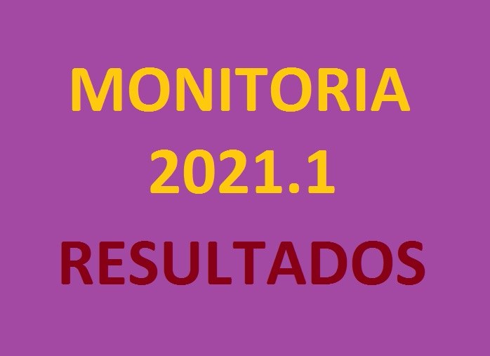 Monitoria 2021.1 - resultados