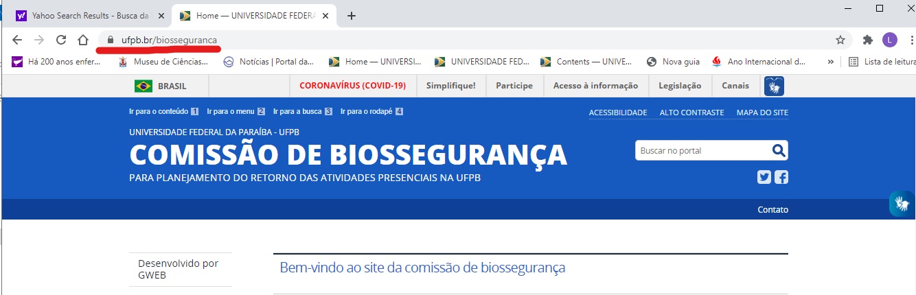 site da biossegurança