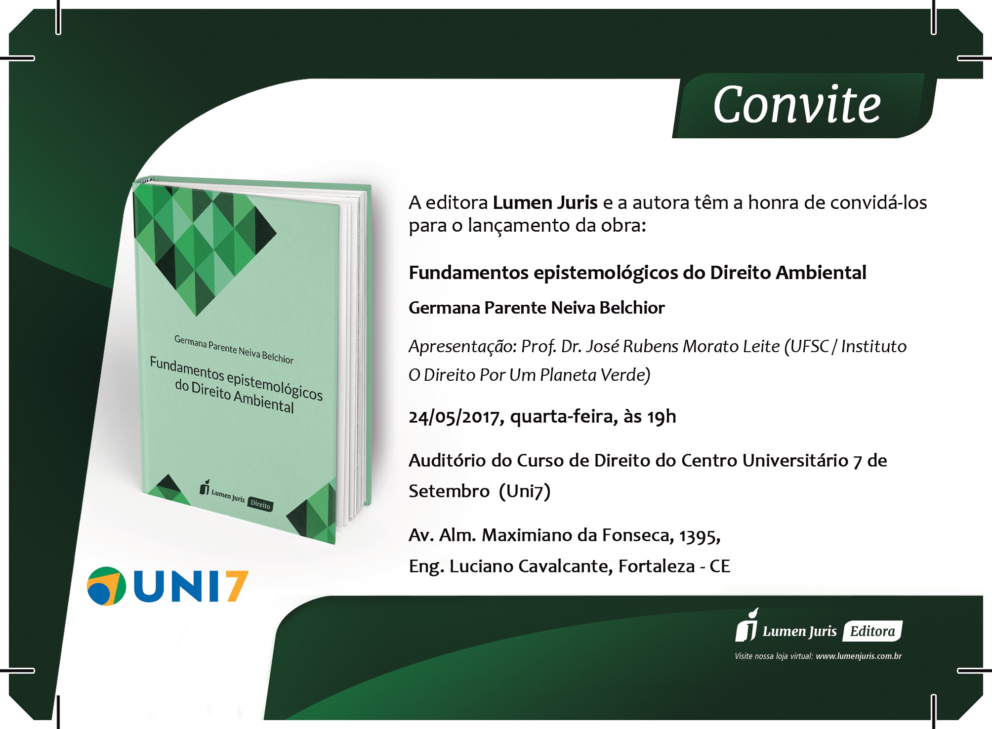 Convite - Lançamento do Livro