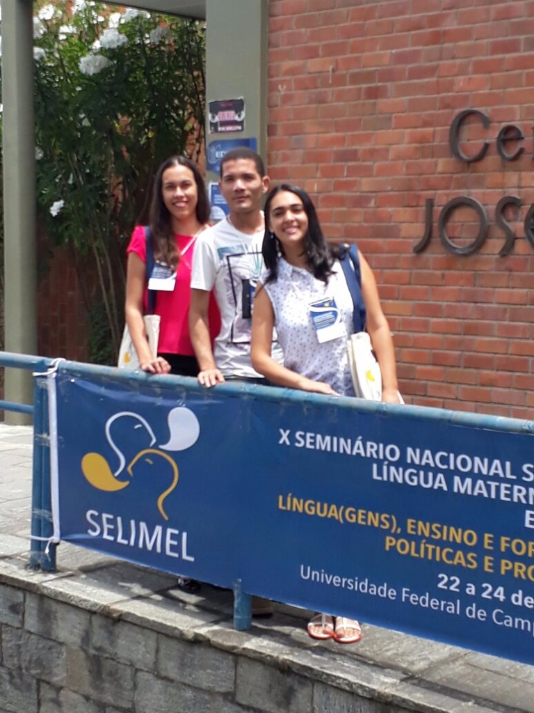 Participação no X Seminário Nacional Sobre Ensino de Língua Materna, Estrangeira e de Literaturas (SELIMEL)