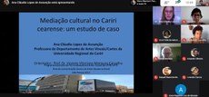 Participação da Drª Ana Cláudia Assunção (URCA) na turma de Educação em Artes Visuais.