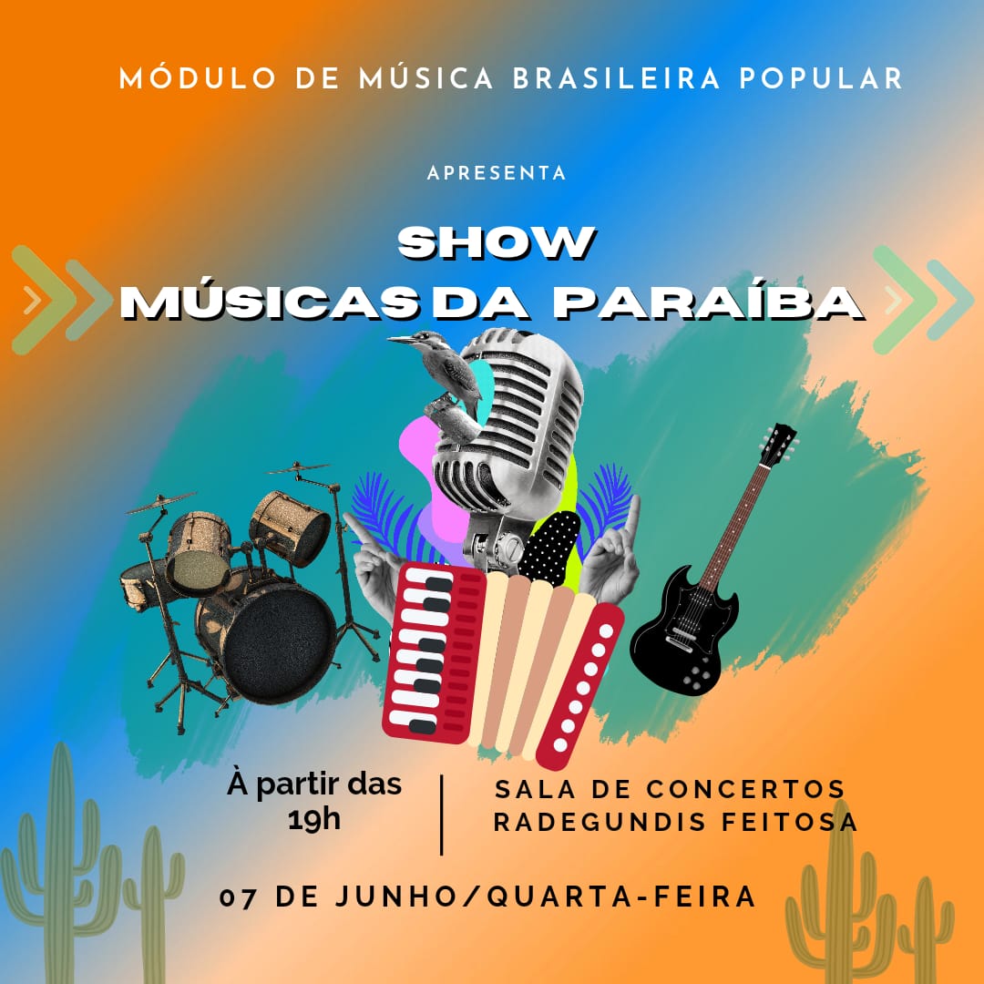 Flyer Música Brasileira Popular 2023