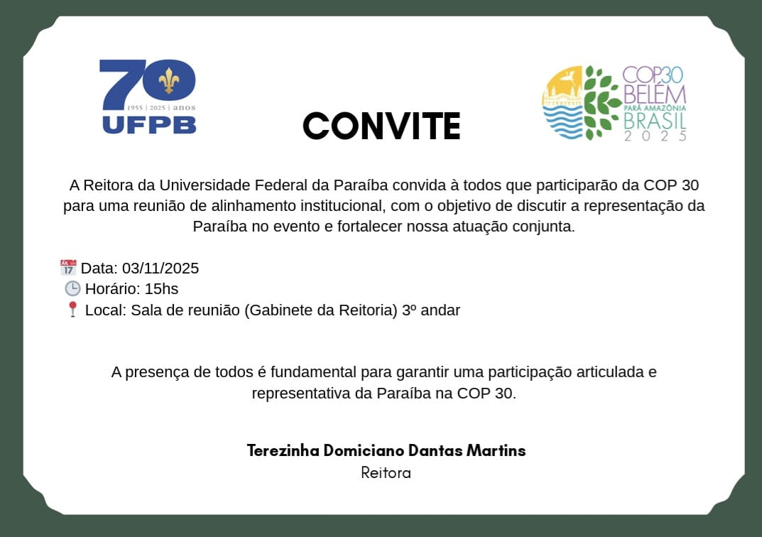 CONVITE_Reunião para pariticipação na COP30.jpg CONVITE_Reunião para pariticipação na COP30.jpg