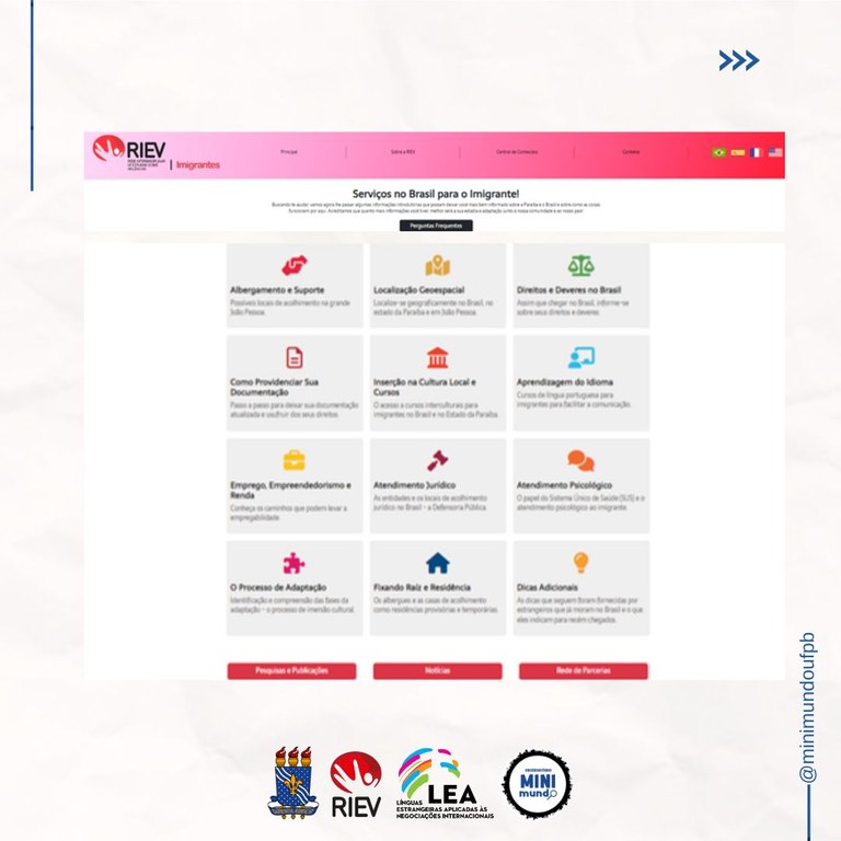 Serviços no Brasil para imigrantes