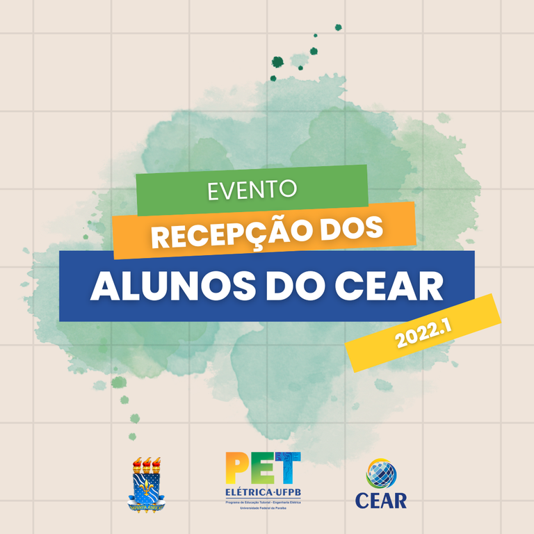 Recepção Dos Alunos CEAR 2022.1 — Universidade Federal Da Paraíba ...