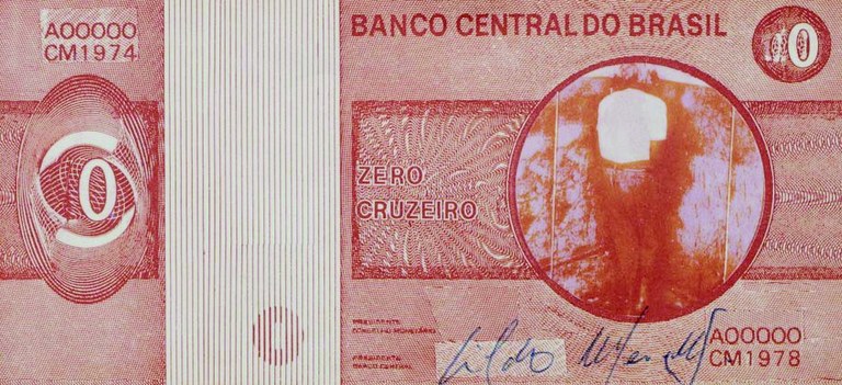 Zero Cruzeiro (verso), 1978-1984.