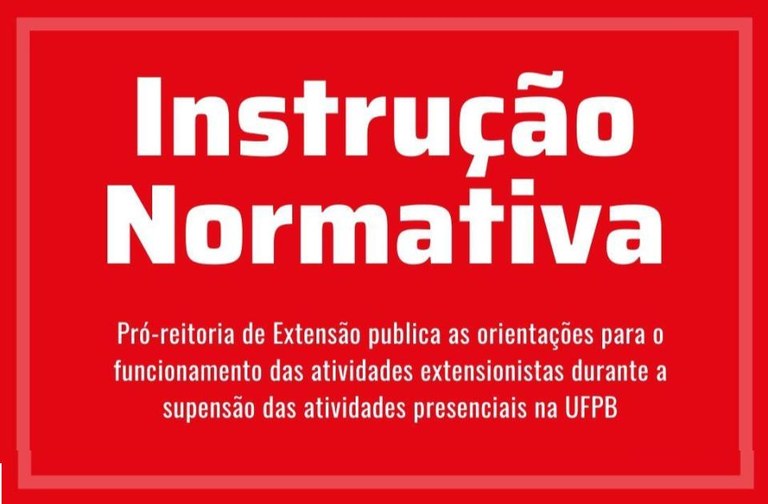 Instrução Normativa PROEX Nº02/2020