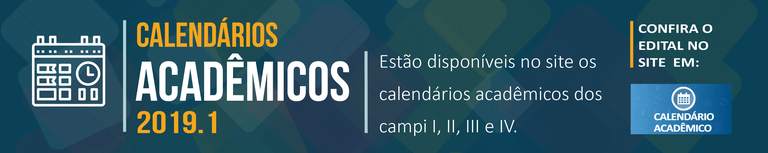 Calendários Acadêmicos 2019.1