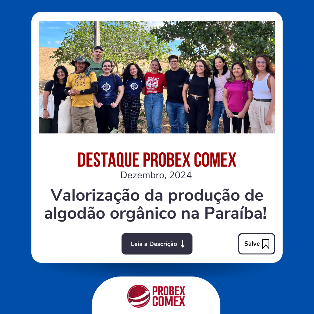Valorização da produção de algodão orgânico na Paraíba! 