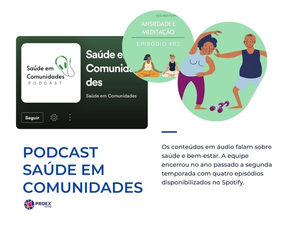 Podcast Saúde em Comunidades. Imagem editada por Grace Vasconcelos (2021)