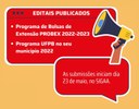Editais PROEX e UFPB no seu município 2022