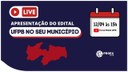 Live de apresentação do edital UFPB no seu município 2023