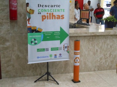 O PEV está instalado na recepção da companhia que fica localizada no Centro Administrativo Estadual em Jaguaribe.