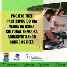 Projeto TREE oferece oficina artística com resíduos eletroeletrônicos e ensina sobre reutilização no evento em parceria com Engenheiros Sem Fronteiras - ESF.