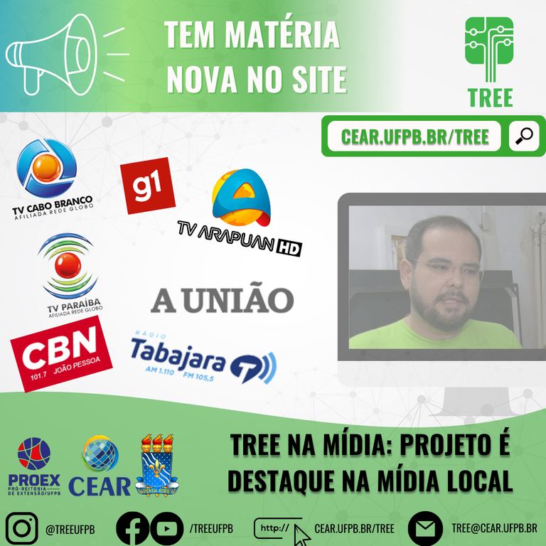 TREE na mídia: Projeto é destaque na mídia local