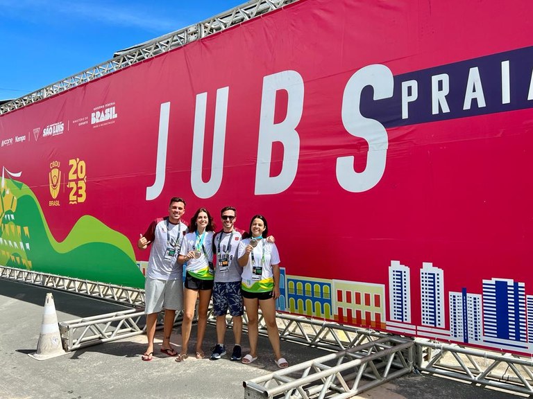 ATLETAS DA UFPB GARANTEM MEDALHA NOS JOGOS UNIVERSITÁRIOS BRASILEIROS DE PRAIA