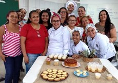 Estudantes de Gastronomia deram muitas dicas para as vendedoras. Crédito: Divulgação