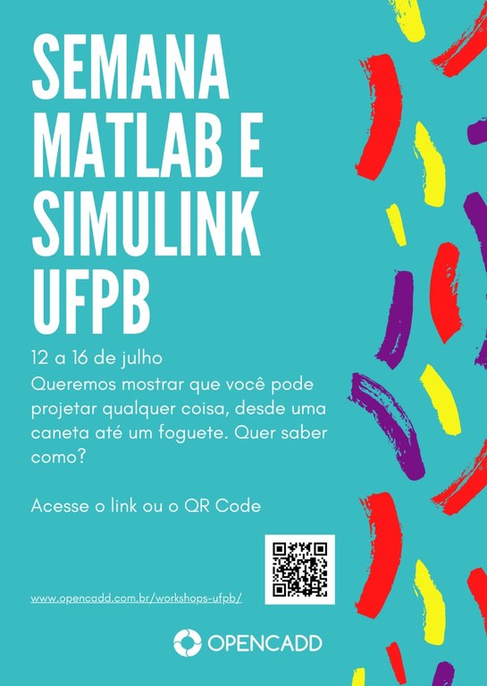 SEMANA MATLAB E SIMULINK UFPB ESTÁ COM INSCRIÇÕES ABERTAS